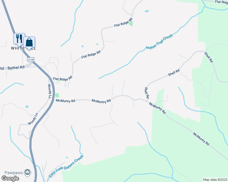 map of restaurants, bars, coffee shops, grocery stores, and more near 59D McMurtry Road in Goodlettsville