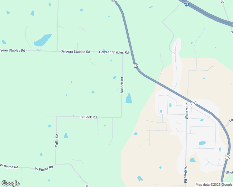 map of restaurants, bars, coffee shops, grocery stores, and more near 12368 Bullock Road in Bentonville