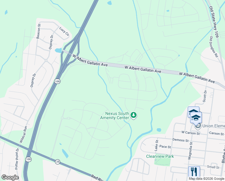 map of restaurants, bars, coffee shops, grocery stores, and more near 199 Dirt Road in Gallatin