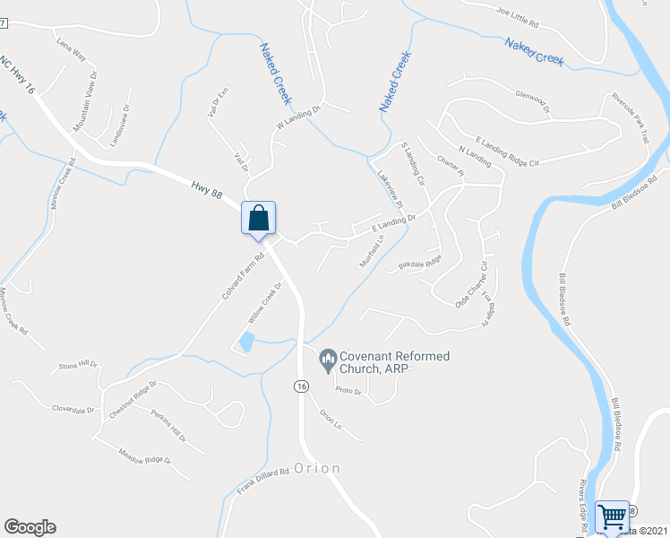 map of restaurants, bars, coffee shops, grocery stores, and more near 181 Birkdale Court in Jefferson