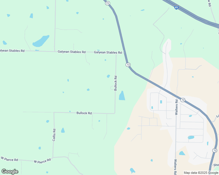 map of restaurants, bars, coffee shops, grocery stores, and more near 12368 Bullock Road in Bentonville