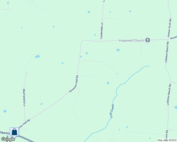 map of restaurants, bars, coffee shops, grocery stores, and more near 350 Governor Hall Road in Castalian Springs