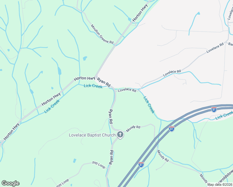 map of restaurants, bars, coffee shops, grocery stores, and more near 2-230 Lovelace Road in Fall Branch