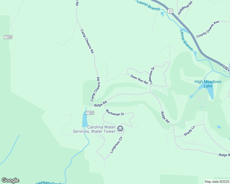 map of restaurants, bars, coffee shops, grocery stores, and more near 377 Deer Run Road in Glade Valley