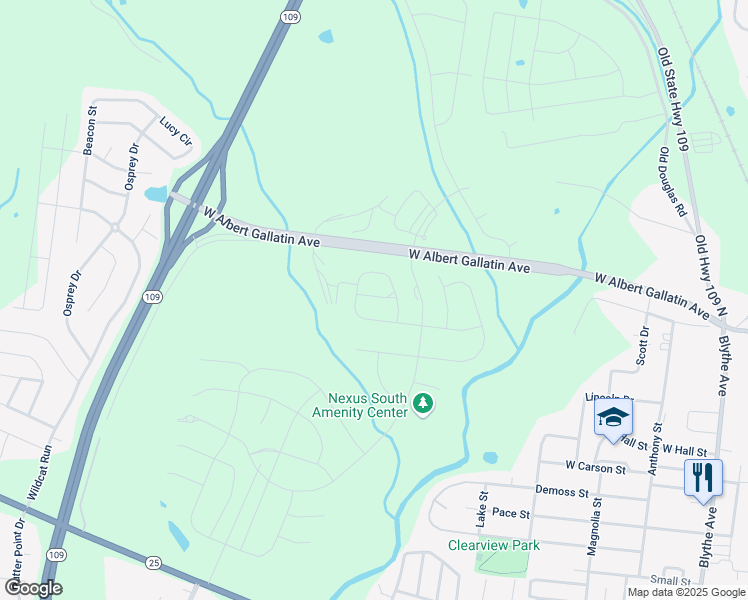 map of restaurants, bars, coffee shops, grocery stores, and more near 193 Dirt Road in Gallatin