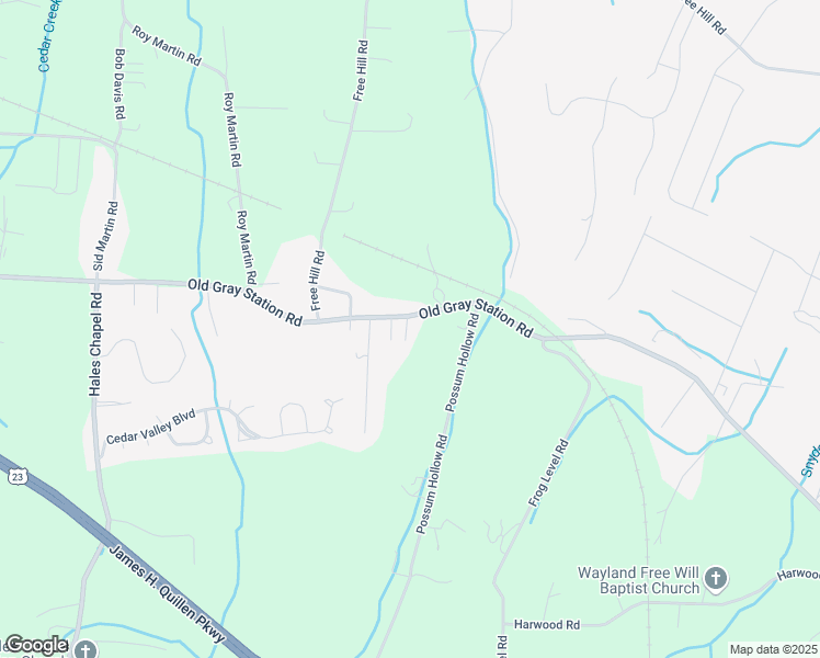 map of restaurants, bars, coffee shops, grocery stores, and more near 530 Old Gray Station Road in Johnson City