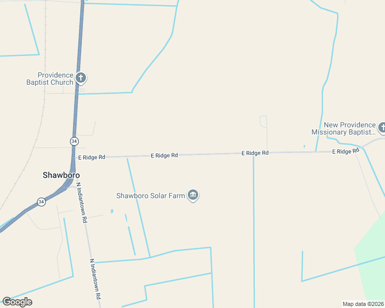 map of restaurants, bars, coffee shops, grocery stores, and more near East Ridge Road in Moyock