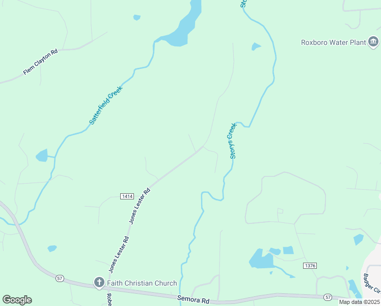 map of restaurants, bars, coffee shops, grocery stores, and more near 761 Jones Lester Road in Roxboro