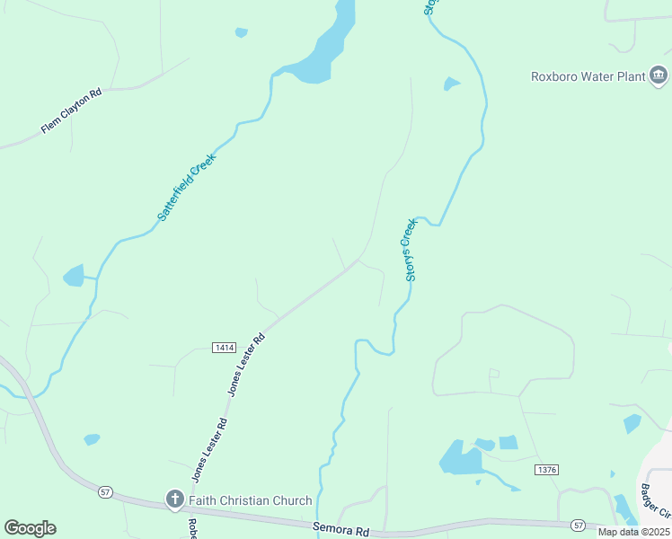 map of restaurants, bars, coffee shops, grocery stores, and more near 761 Jones Lester Road in Roxboro