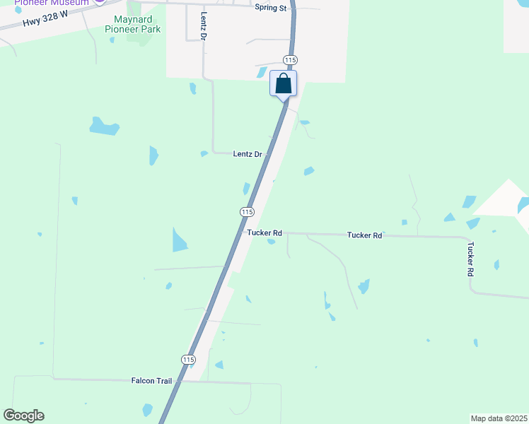 map of restaurants, bars, coffee shops, grocery stores, and more near 11977 Arkansas 115 in Maynard
