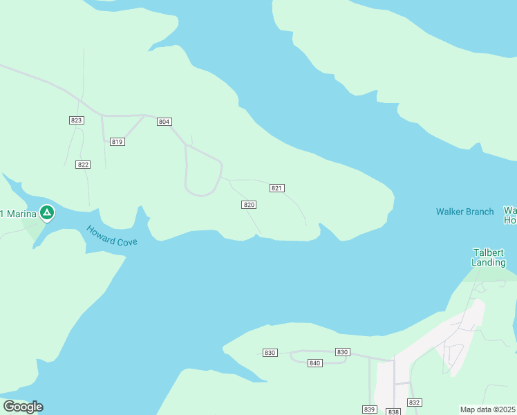 map of restaurants, bars, coffee shops, grocery stores, and more near 149 County Road 820 in Gamaliel