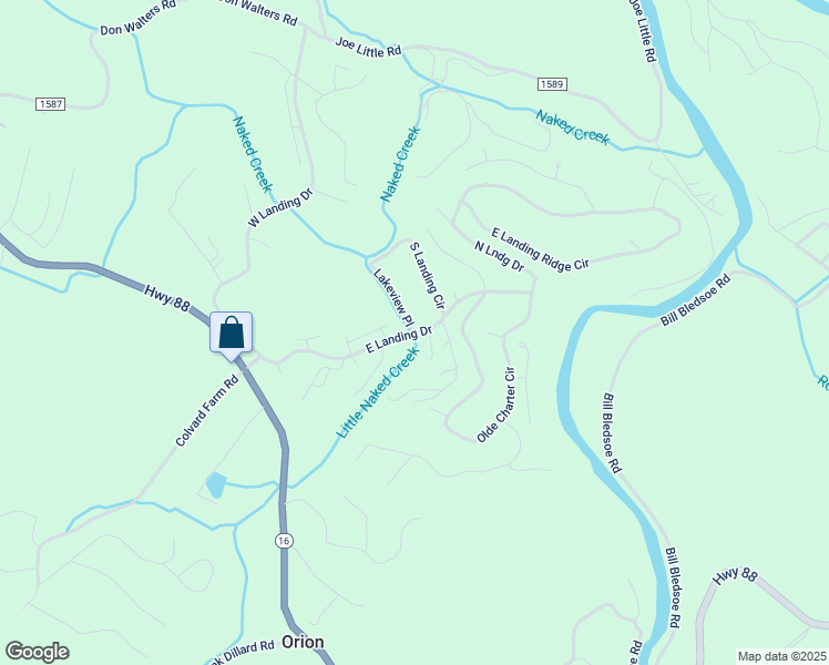 map of restaurants, bars, coffee shops, grocery stores, and more near 100 Lakeview Place in Jefferson