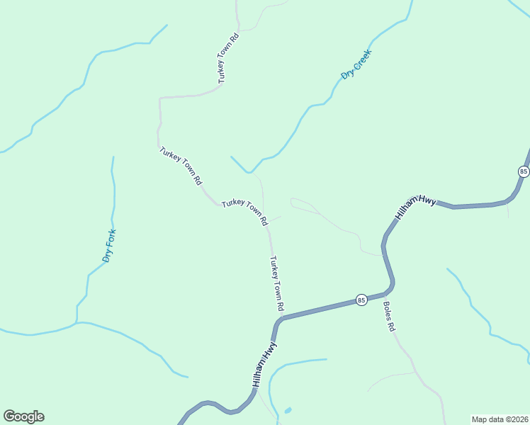 map of restaurants, bars, coffee shops, grocery stores, and more near Grady Coffman Road in Hilham