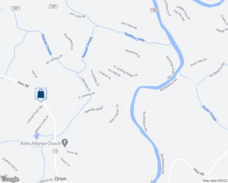 map of restaurants, bars, coffee shops, grocery stores, and more near 799 Olde Charter Circle in Jefferson