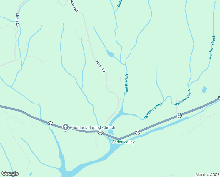 map of restaurants, bars, coffee shops, grocery stores, and more near 192 Manis Road in Rogersville