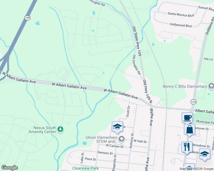 map of restaurants, bars, coffee shops, grocery stores, and more near 140 Dirt Road in Gallatin