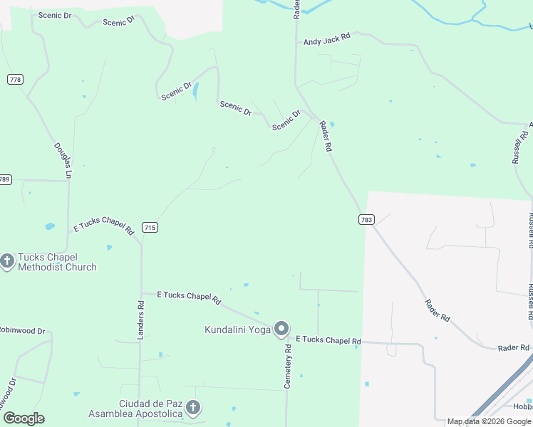 map of restaurants, bars, coffee shops, grocery stores, and more near 13054 East Tucks Chapel Road in Rogers