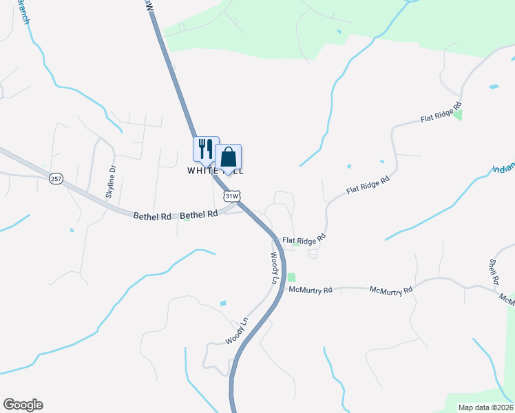 map of restaurants, bars, coffee shops, grocery stores, and more near 1492 Louisville Highway in Goodlettsville