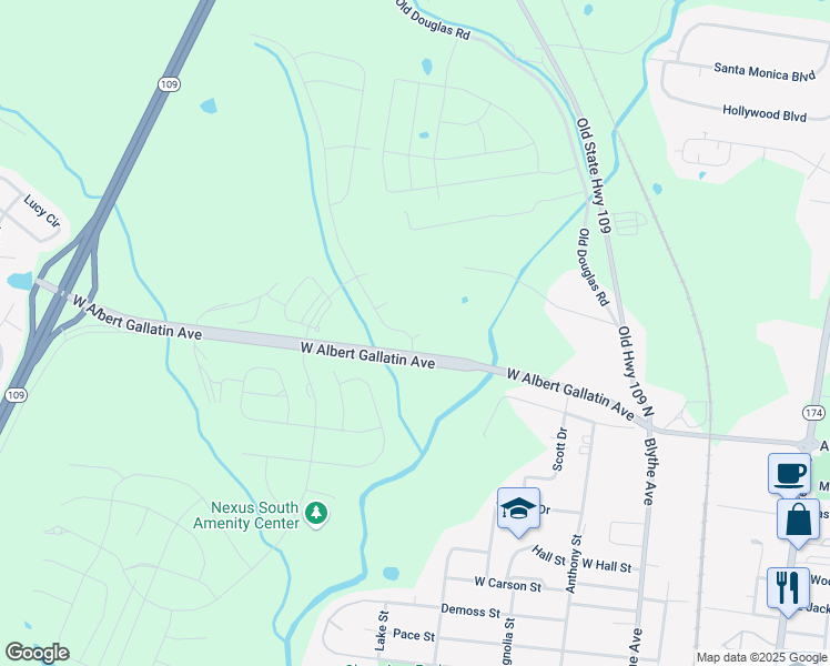 map of restaurants, bars, coffee shops, grocery stores, and more near 150 Dirt Road in Gallatin