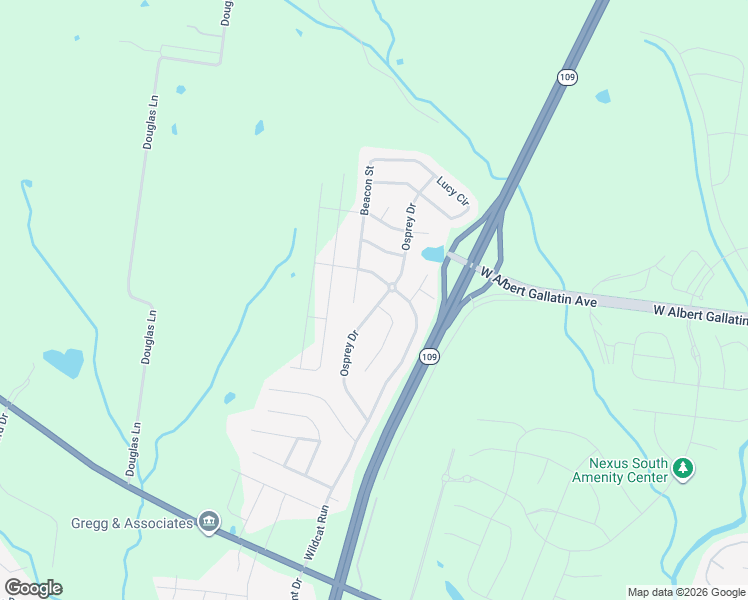 map of restaurants, bars, coffee shops, grocery stores, and more near 286 Osprey Drive in Gallatin