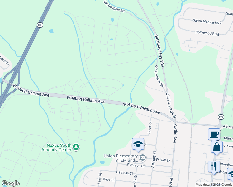 map of restaurants, bars, coffee shops, grocery stores, and more near 140 Dirt Road in Gallatin