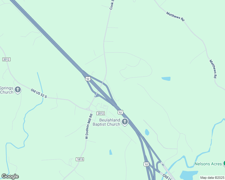 map of restaurants, bars, coffee shops, grocery stores, and more near 153 Exodus Church Road in Pilot Mountain