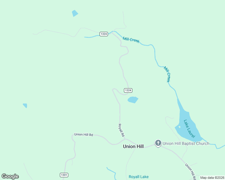 map of restaurants, bars, coffee shops, grocery stores, and more near Royall Road in Surry County
