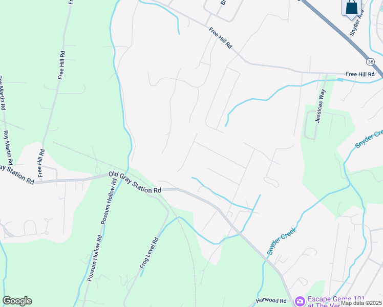 map of restaurants, bars, coffee shops, grocery stores, and more near 100 Hillrise Road in Gray
