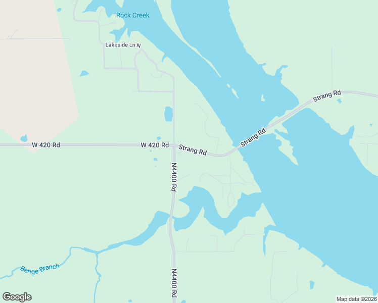 map of restaurants, bars, coffee shops, grocery stores, and more near 5066 E 420 Road in Adair