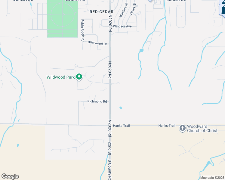 map of restaurants, bars, coffee shops, grocery stores, and more near 3814 22nd Street in Woodward