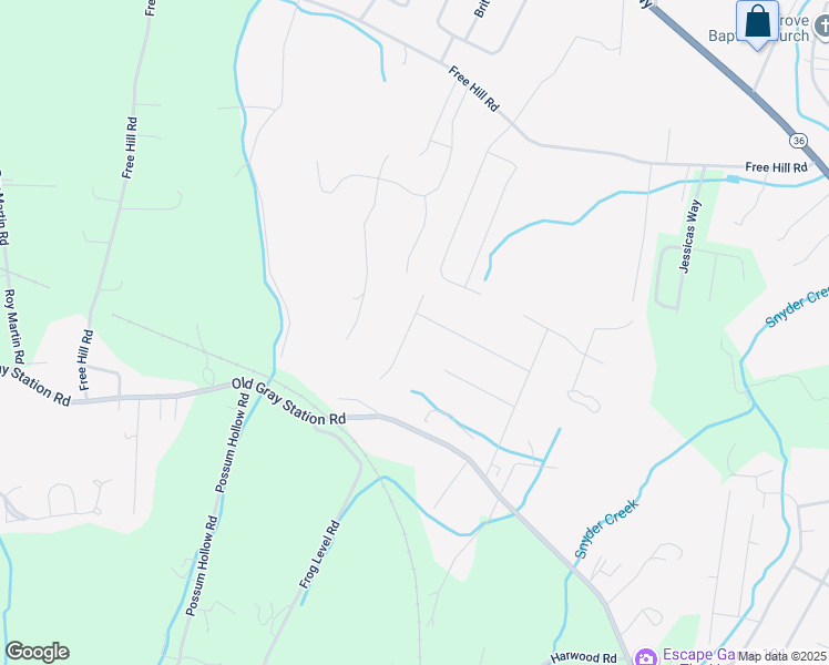 map of restaurants, bars, coffee shops, grocery stores, and more near 100 Hillrise Road in Gray