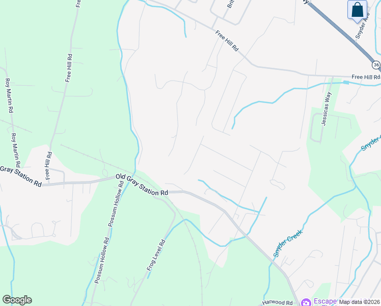 map of restaurants, bars, coffee shops, grocery stores, and more near 100 Hillrise Road in Gray