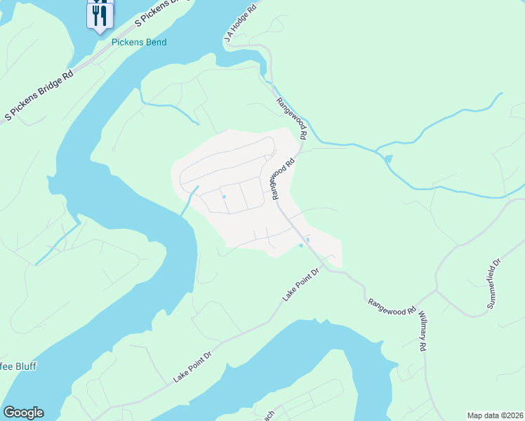 map of restaurants, bars, coffee shops, grocery stores, and more near 6985 Wildlife Circle in Piney Flats