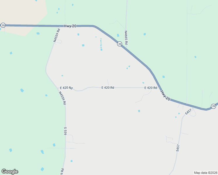 map of restaurants, bars, coffee shops, grocery stores, and more near 7376 East 420 Road in Eucha