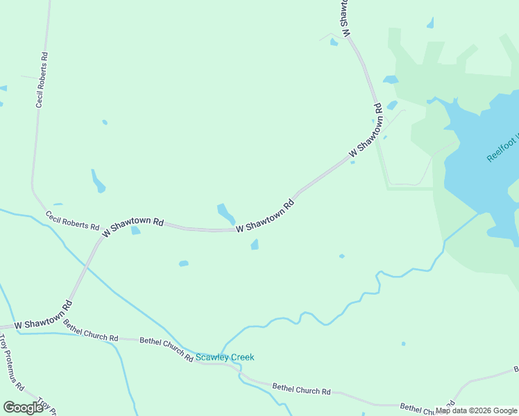 map of restaurants, bars, coffee shops, grocery stores, and more near 1569 West Shawtown Road in Troy