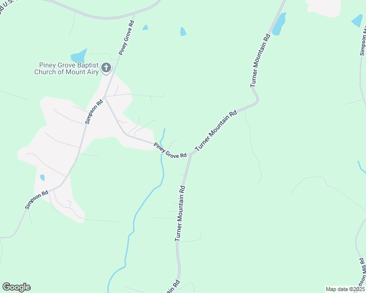map of restaurants, bars, coffee shops, grocery stores, and more near 102 Village Main Trail in Mount Airy