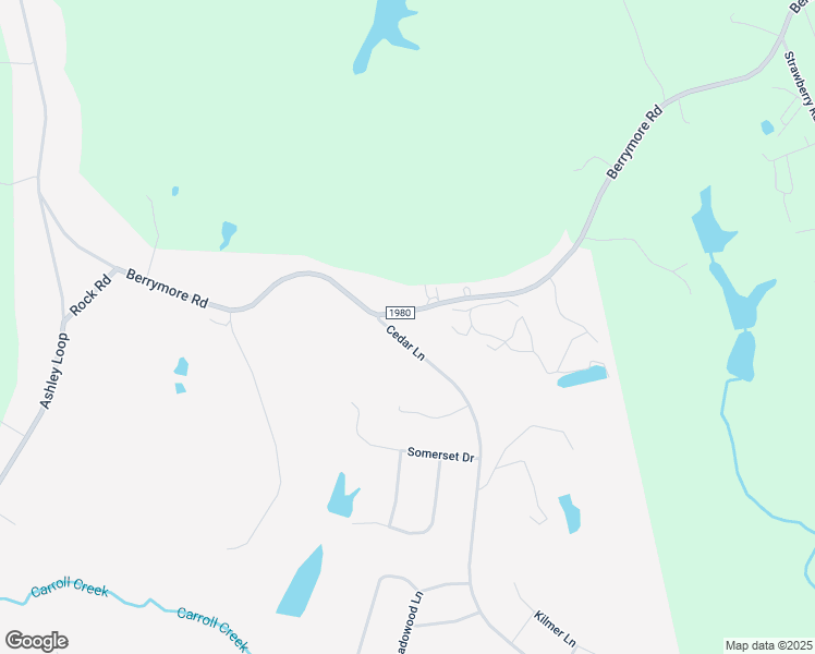 map of restaurants, bars, coffee shops, grocery stores, and more near 123 Cedar Lane in Reidsville