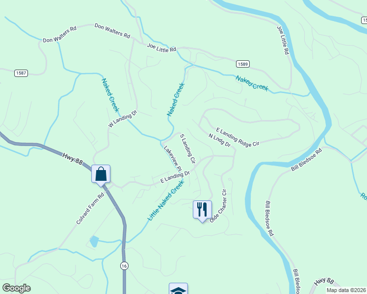 map of restaurants, bars, coffee shops, grocery stores, and more near 209 Lakeview Place in Jefferson