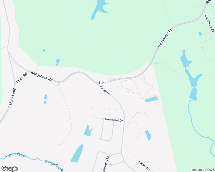 map of restaurants, bars, coffee shops, grocery stores, and more near 123 Cedar Lane in Reidsville