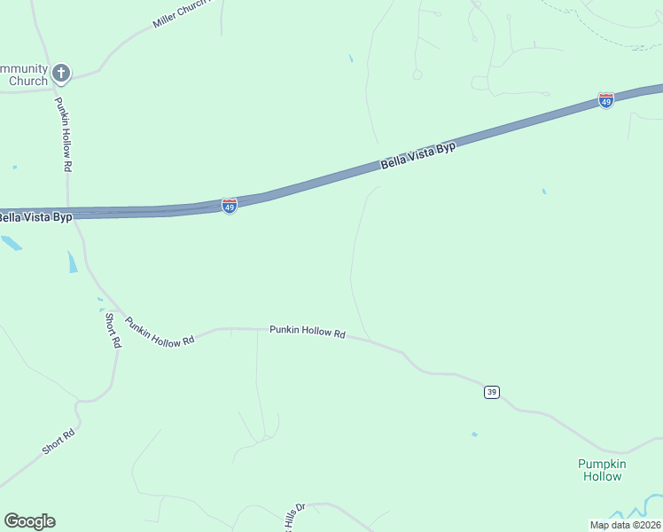 map of restaurants, bars, coffee shops, grocery stores, and more near 12170 Punkin Hollow Road in Bentonville