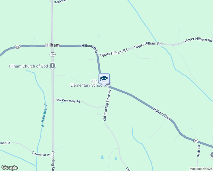 map of restaurants, bars, coffee shops, grocery stores, and more near 2305 Hilham Highway in Livingston