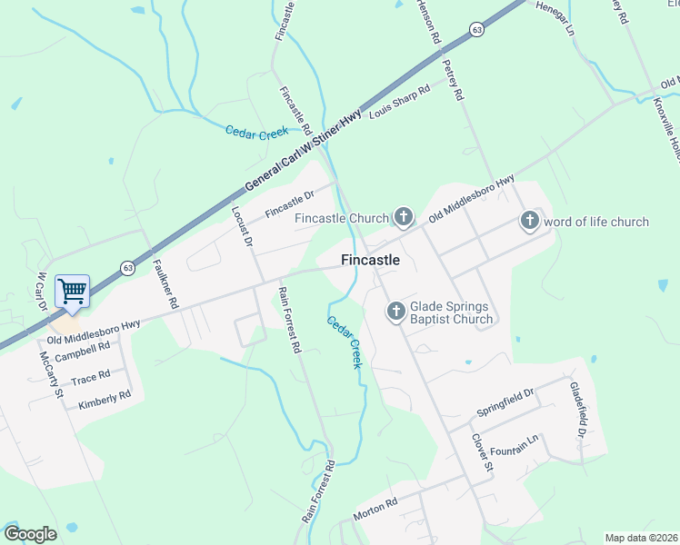 map of restaurants, bars, coffee shops, grocery stores, and more near 526 Old Middlesboro Highway in LaFollette