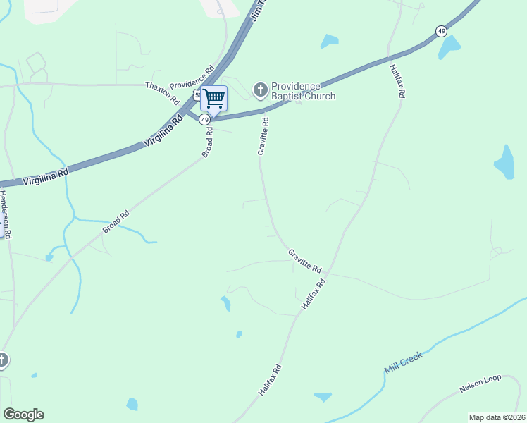 map of restaurants, bars, coffee shops, grocery stores, and more near 338 Gravitte Rd in Roxboro