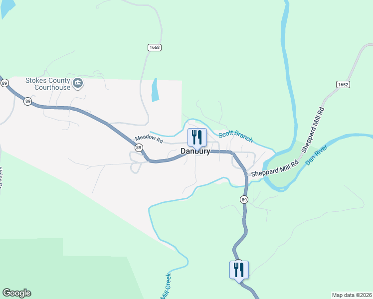 map of restaurants, bars, coffee shops, grocery stores, and more near in Danbury