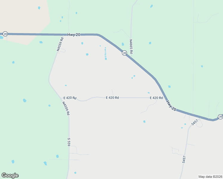 map of restaurants, bars, coffee shops, grocery stores, and more near 7376 East 420 Road in New Eucha