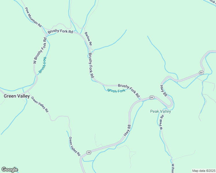 map of restaurants, bars, coffee shops, grocery stores, and more near 476 Brushy Fork Road in Creston