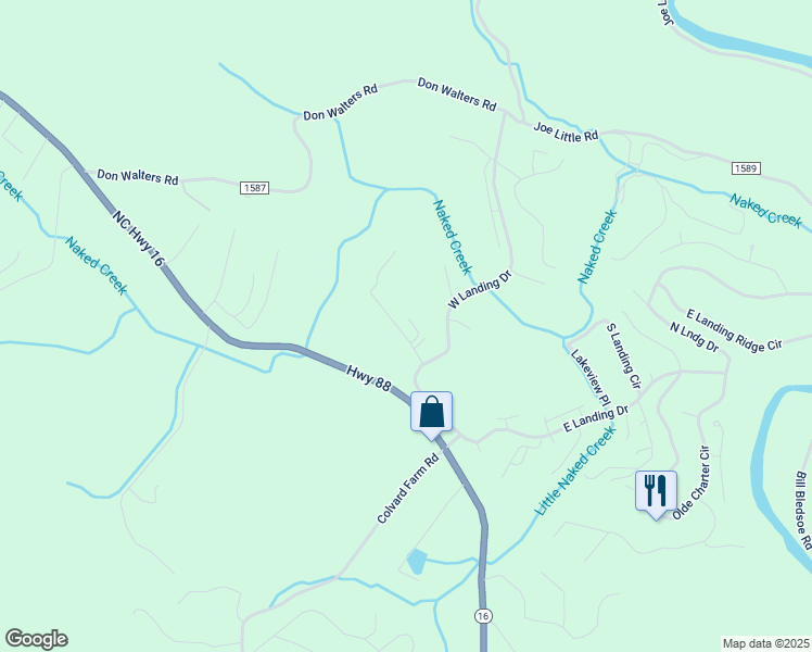 map of restaurants, bars, coffee shops, grocery stores, and more near 171 Range View Drive in Jefferson
