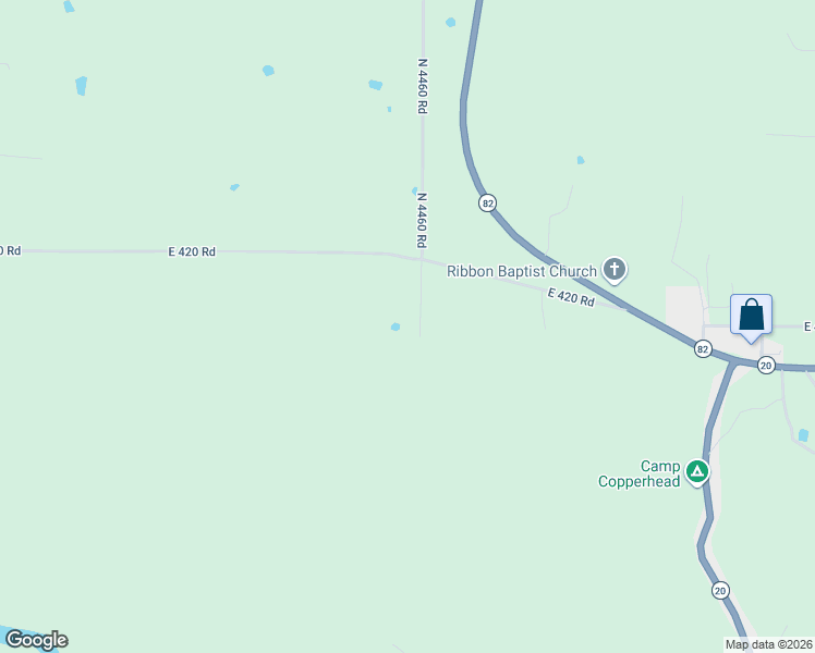 map of restaurants, bars, coffee shops, grocery stores, and more near 7088 North 4460 Road in Strang