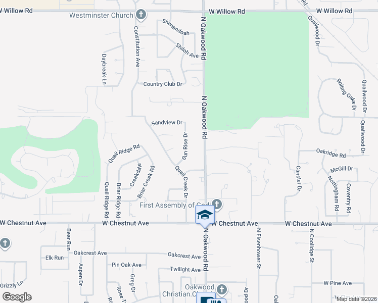 map of restaurants, bars, coffee shops, grocery stores, and more near 1309 Sun Rise Drive in Enid