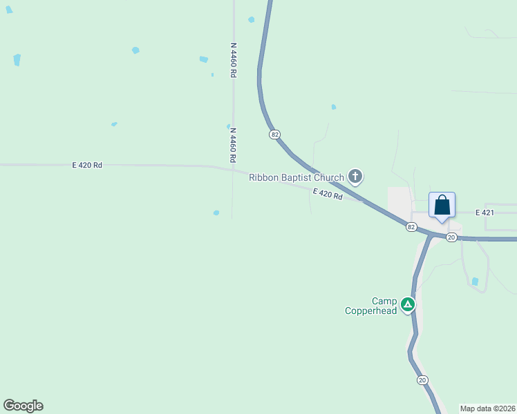 map of restaurants, bars, coffee shops, grocery stores, and more near 7088 North 4460 Road in Strang